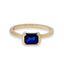 Vivant Blue Sapphire Solitaire Ring