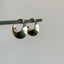 Silver Crescent Hoops