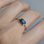 Vivant Blue Sapphire Solitaire Ring