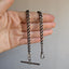 Vintage Silver Dogclip Curb Chain Watch Fob