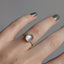 14k Rose Cut Moonstone Ring