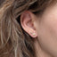 Gold Starburst Stud Earrings