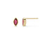 Rhodolite Garnet Marquise Stud Earrings