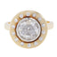 Rosecut Diamond Halo Ring