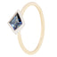 Two Toned Sapphire Kite Ring