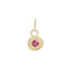Mini Ruby Spiral Charm