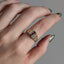 Ruby Diamond Stripe Signet