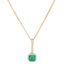 Emerald Loop Charm Necklace