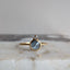 Gray Rosecut Sapphire Ring