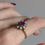 Ruby Flower Ring