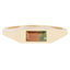 Tourmaline Baguette Signet Ring
