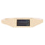 Sapphire Baguette Signet Ring