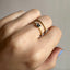 Thin Sugar Brick Ring: Gold