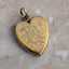 14k yellow gold heart locket