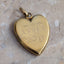 14k yellow gold heart locket