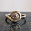 Pink Spinel Spiral Ring