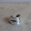 Silver Wide Ridge Ear Cuff