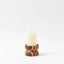 Anni Short Striped Cork Candle Holder