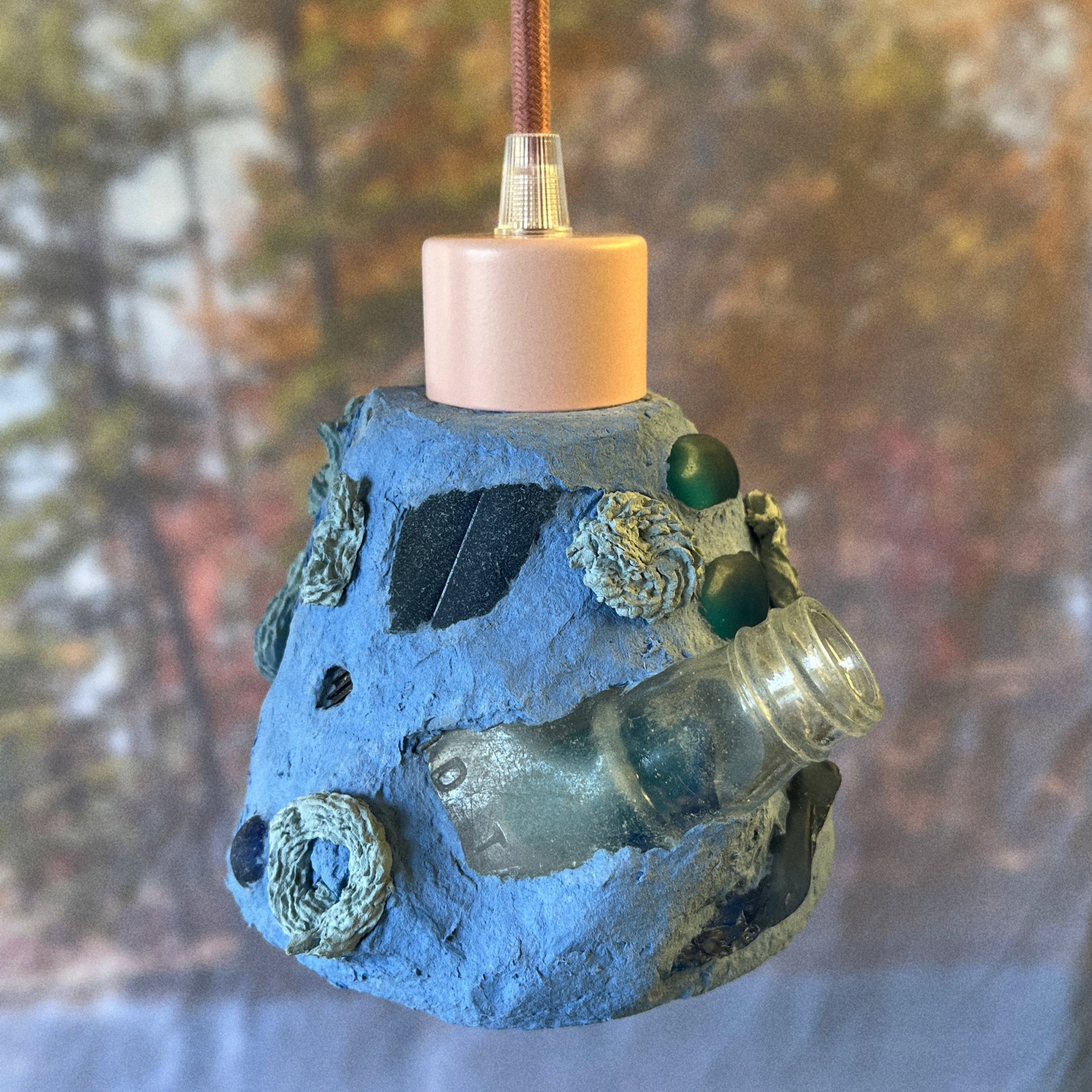 Blue Bottle Light Pendant - Thumbnail 2