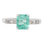 Vintage Emerald Platinum Ring