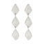 Silver Asali Triple Drop Earrings