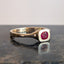 Ruby Cushion Solitaire