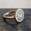 Rosecut Diamond Halo Ring