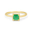 Small Emerald Basket Ring