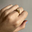 Gold Sugar Lump Ring