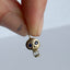 Sapphire Skull Charm