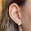 Diamond Spiral Stud Earrings