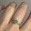 Square Emerald Metamorphic Ring