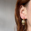 Bronze Medium Sahara Ridge Hoop Earrings