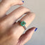 Vintage Emerald Platinum Ring