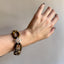 Mid Century Tigers Eye and Starburst Bracelet