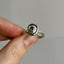 Silver Spiral Ring with Tourmaline