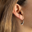 Silver Teardrop Hoops