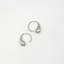 Silver Teardrop Hoops