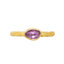 Organic Purple Sapphire Stacking Ring