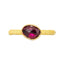 Organic Rhodolite Garnet Stacking Ring