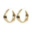 Bronze Medium Sahara Ridge Hoop Earrings