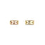 Farrah Topaz Baguette Stud Earrings