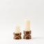 Anni Medium Striped Cork Candle Holder