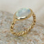 Moonstone Twist Ring