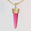 Unicorn Horn Charm (Pink Quartz)