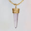 Unicorn Horn Charm - Lavender Quartz