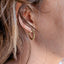 Twisted Rope Chain Hoops