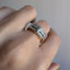 Deco Triple Row Diamond Ring