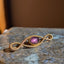 Amethyst Interlace Pin
