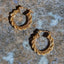 Twisted Rope Chain Hoops